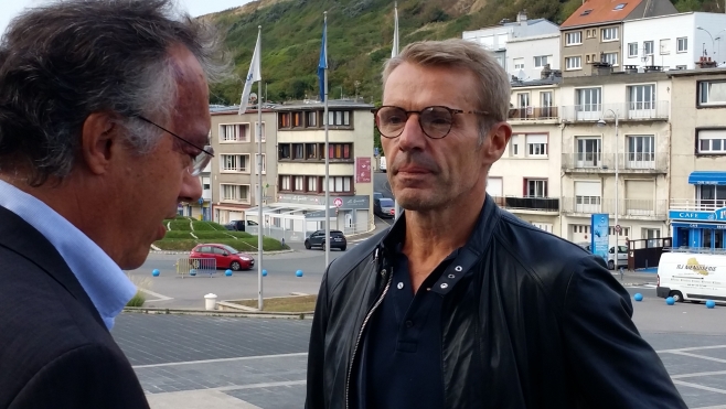 L'acteur Lambert Wilson était à Boulogne sur mer jeudi soir.