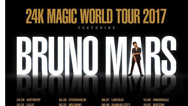 Bruno Mars sera en concert à Lille le 31 mars