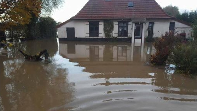 Une partie de la côte d'opale sous les eaux ce week end.