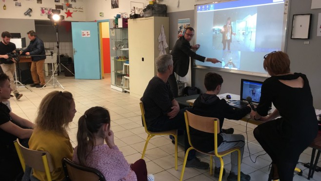 Des élèves du collège Paul Langevin ont visité le Louvre-Lens à distance !