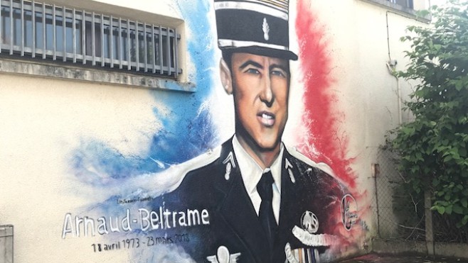 Hommage à Arnaud Beltrame à Neufchâtel-Hardelot