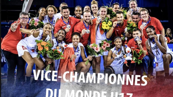 La boulonnaise Zoé Wadoux et la calaisienne Kendra Chery, vices-championnes du monde de Basket à 17 ans !