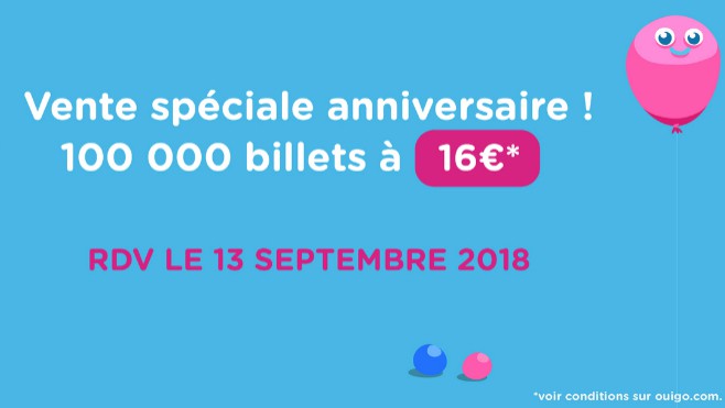 Les trains Ouigo fêtent leurs 5 ans ce jeudi.