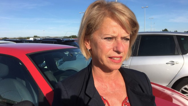 Brigitte Bourguignon candidate à la présidence de La République en Marche à l’Assemblée.