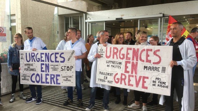 Les urgences de Boulogne sur mer en grève.