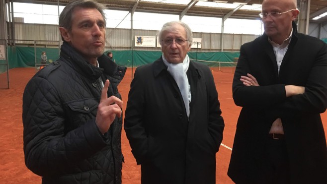 Le numéro 2 de la Fédération Française de Tennis en visite à Boulogne sur mer… 