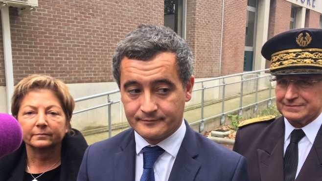 Gérald Darmanin en déplacement à Boulogne