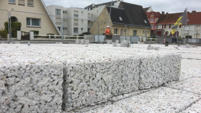 A Wimereux, des pavés en Coquilles Saint-Jacques pour la place Foch !