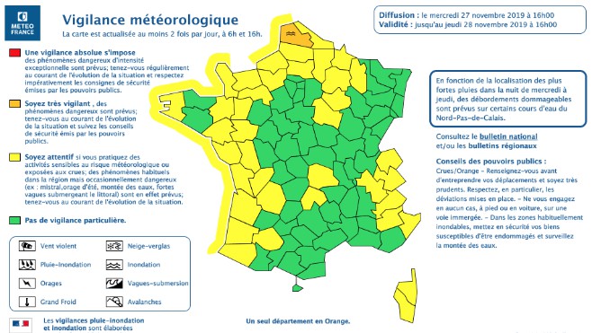 Météo : risque de submersions et d'inondations ce mercredi soir et jeudi.