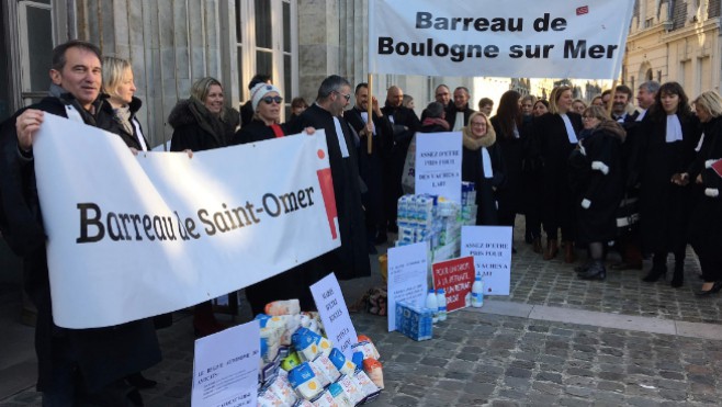 A Boulogne sur mer, les avocats sont en grève toute la semaine !