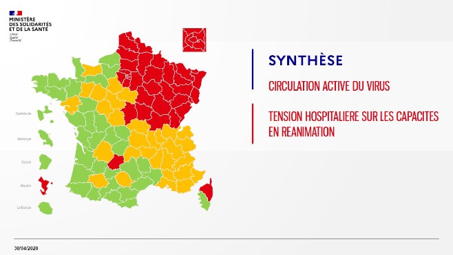 La carte du déconfinement dévoilée, tous les départements des Hauts-de-France sont en rouge