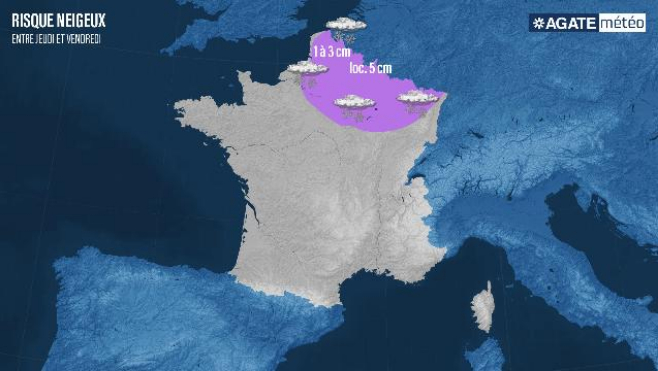 Un épisode pluvio-neigeux attendu sur l'ensemble de la région 