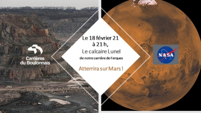 Du calcaire des carrières du boulonnais emmené sur Mars !