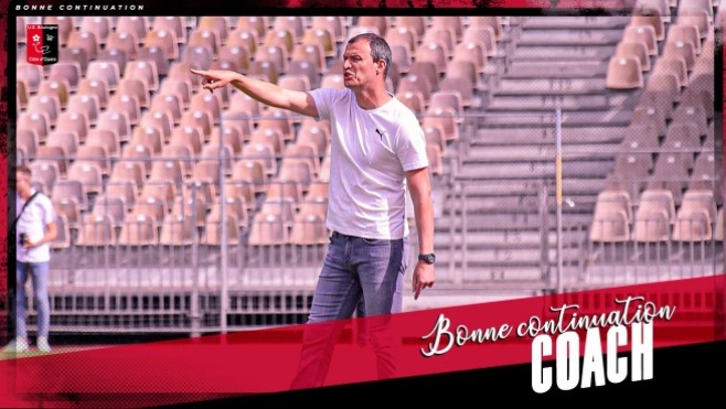 Football : L'entraineur de l'USBCO Laurent Guyot quitte le club ce samedi soir.