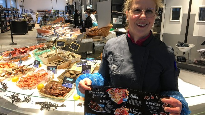 Boulogne-sur-mer: la Poissonnerie Gourmande propose un menu de fêtes complet.