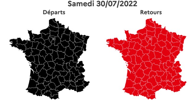 Week-end de chassé croisé: Bison Futé voit rouge et noir sur les routes