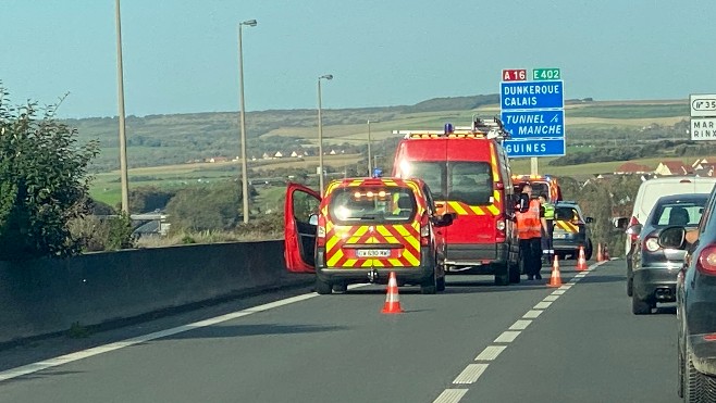 A16: il fait un malaise au volant, et s'immobilise sur la voie de gauche