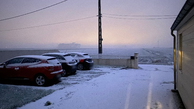 La neige a blanchi le boulonnais et le calaisis ce samedi en fin de nuit !