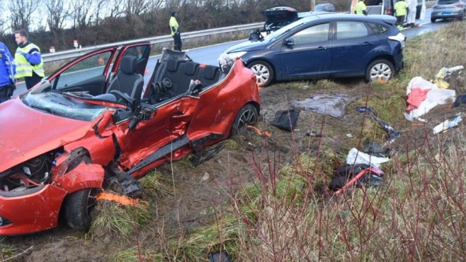 A16 : Un mort, deux blessés graves dans un carambolage ce mercredi près de Marquise. Le bilan.