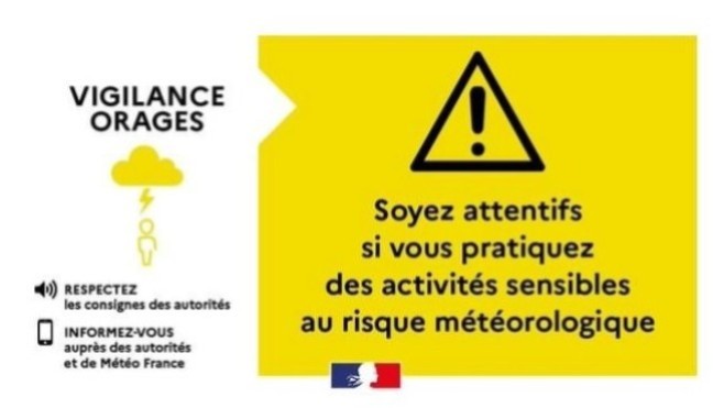 Vigilance jaune aux orages ce mardi