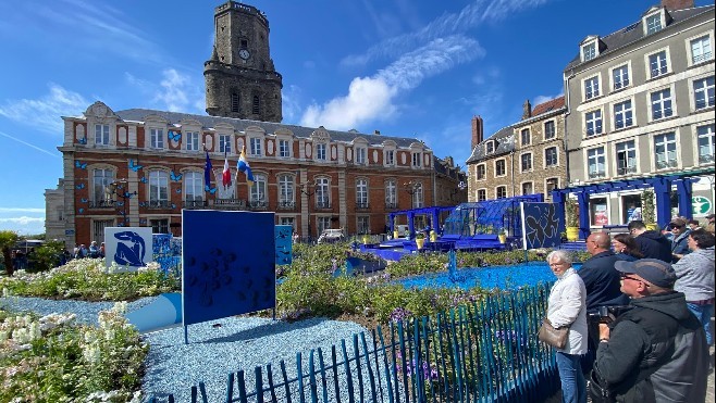 A Boulogne sur mer, du bleu Majorelle pour le 17ième jardin éphémère ! 