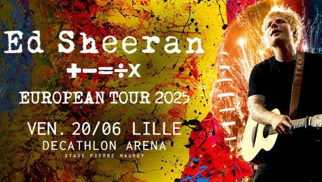 Ed Sheeran en concert à Villeneuve d’Ascq le 20 juin 2025