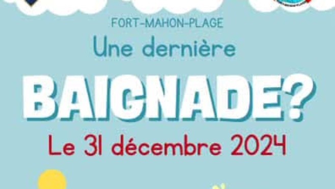 Fort-Mahon-Plage : un dernier bain de l'année le 31 décembre. 