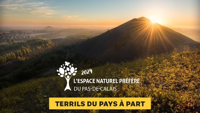 Les Terrils du Pays à Part élus « Espace Naturel Préféré du Pas-de-Calais ».