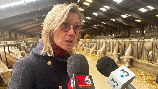 La ministre, Agnès Pannier Runacher, à Boulogne, ce vendredi