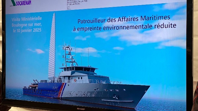 Boulogne sur mer : L'Etat commande à la Socarénam, un patrouilleur surmonté d'une voile pour 25 millions d'Euros. 