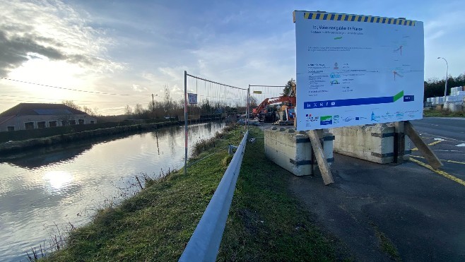 A Guînes, les travaux de réfection et de rehausse des berges du canal débutent cette semaine et vont durer jusqu'à l'été ! 