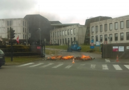 Saint Martin Boulogne : le site administratif d'EDF bloqué par les syndicalistes