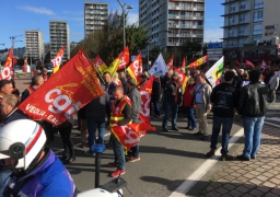 500 à 800 manifestants dans les rues de Boulogne-sur-Mer mardi.