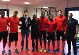 Football : N'Golo Kanté en visite express à l'USBCO