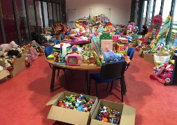 2000 jouets récoltés lors de la collecte par Marinéo à Boulogne sur mer.