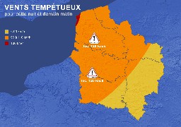 De fortes rafales de vent attendues dans la nuit sur la Côte d'Opale