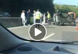 A16 : un accident et de gros bouchons à Wimille 