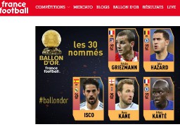 Ballon d'or 2018 : l'ancien boulonnais Kanté dans les nommés !