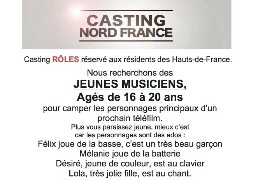 Nouveau casting : des musiciens sont recherchés en Hauts de France !