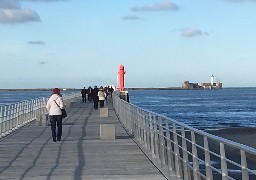 La nouvelle jetée accessible au public à Boulogne