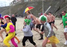 Les bains du nouvel an dans la mer ont été très suivis sur la Côte d’Opale. 