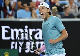 Lucas Pouille en quart de finale de l’Open d’Australie 