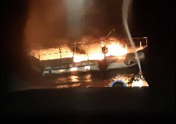 Un navire de pêche boulonnais en feu coule au large de Boulogne