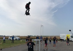 Vidéo : derniers réglages et démonstration en flyboard de Franky Zapata ce matin 