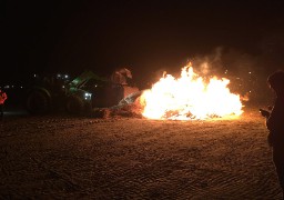 Agriculture : des feux de la colère hier soir sur la Côte d’Opale. 