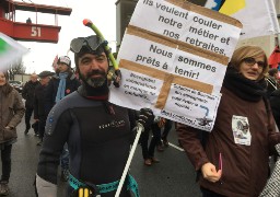 A Boulogne sur mer, une forte mobilisation et des coupures de courant mardi.