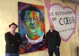 Un tableau de Coluche pour les Restos du Cœur de Boulogne !