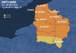 La tempête Dennis arrivera dans la région entre samedi soir et dimanche soir selon Agate France