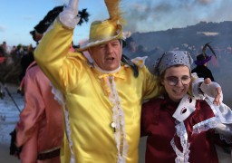 A Equihen-plage, le carnaval a pris fin sur la plage mercredi.