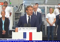 Etaples: Emmanuel Macron annonce 8 milliards d'euros d'aide pour le secteur automobilie